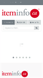 Mobile Screenshot of iteminfo.ca